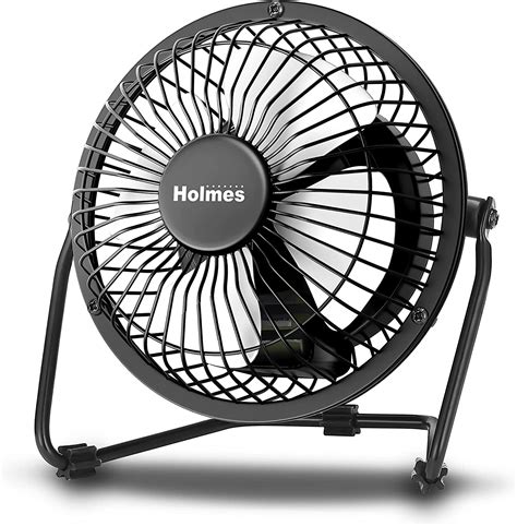 Holmes 4 Mini High Velocity Personal Desk Fan 4 Blades Adjustable