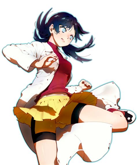 Safebooru 1girl Bangs Belly Peek Bike Shorts Black Hair Blue Eyes