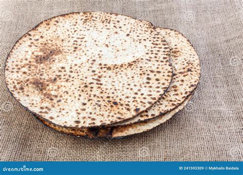 Matzah Shmurah Jewish Traditional Passover Bread Pesach Celebration