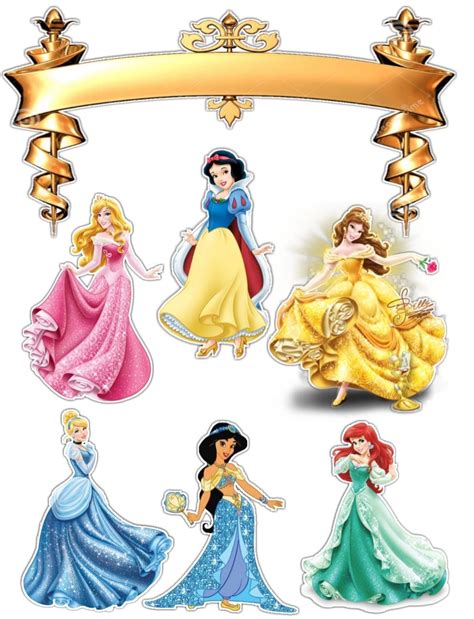 Disney Princess Edible Cake Topper Jasmin Tinker Bell Peter Pan Elena