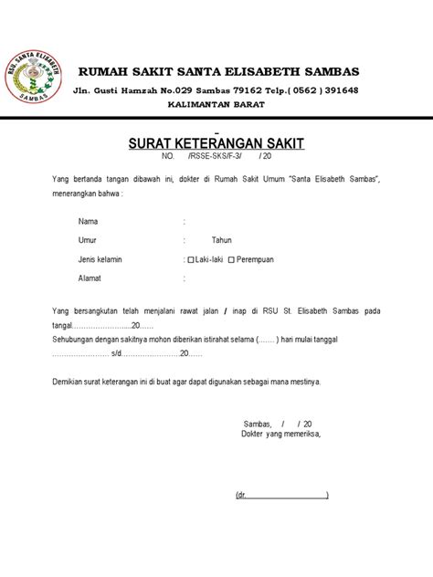 Detail Surat Rumah Sakit Koleksi Nomer