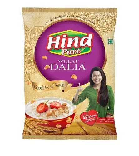 Yellow Hind Pure Wheat Dalia Packaging Size 1 Kg High In Protein At