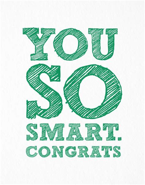 You So Smart Congrats Postable Congrats Congrats Card Cards