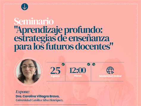 Pucv Realizar Seminario Sobre Estrategias De Ense Anza Para Futuros