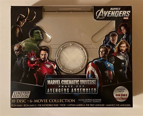 MARVEL CINEMATIC UNIVERSE PHASE ONE AVENGERS ASSEMBLED 2013 3D BLU