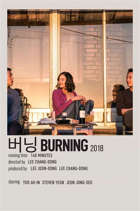 Burning Movie Poster Movie Posters Burns Minimalist Poster