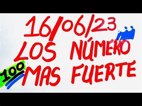 LOS TRES NÚMEROS QUE MAS SALEN HOY 16 DE JUNIO DEL 2023 YouTube