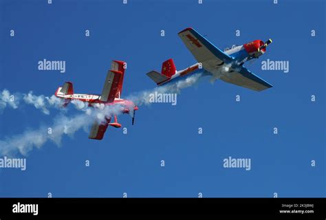 Aerial Acrobatics Team At An Airshow In Mirabel Quebec Stock Photo Alamy