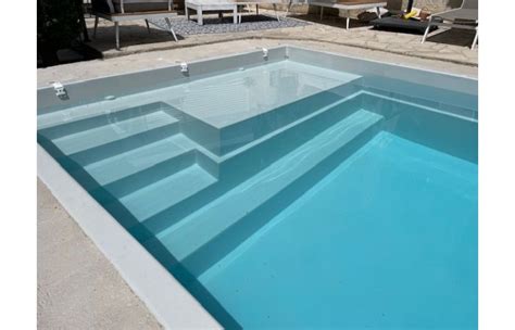 Piscine Coque Pr Mont E Installation H X Avec Plage