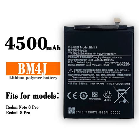 Bater A Recargable Bm J Original De Mah Para Xiaomi Redmi Note