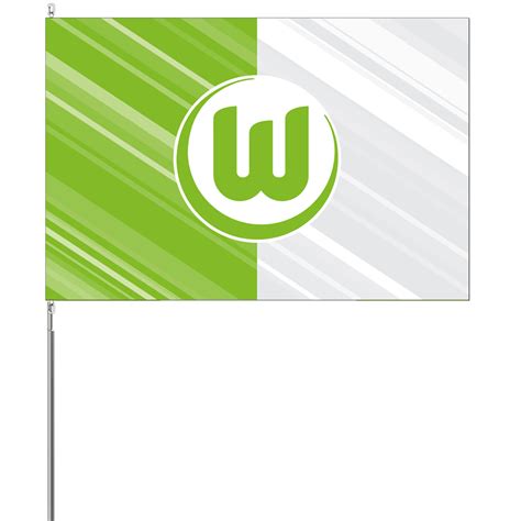 Hissfahne grün weiß VfL Wolfsburg