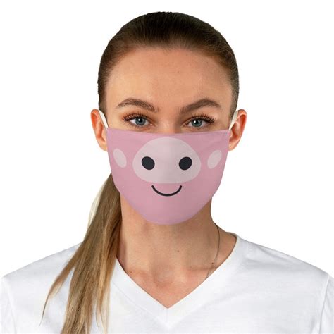 Halloween Pig Face Mask Cute Pig Costume Miss Piggy Peppa | Etsy