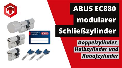 ABUS EC880 modularer Schließzylinder Doppelzylinder Halbzylinder