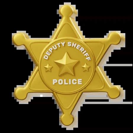 Deputy Sheriff Badge 3D Icon download in PNG, OBJ or Blend format