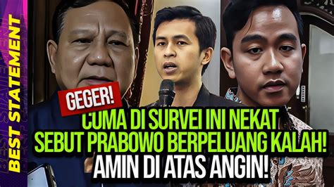 Geger Cuma Di Survei Ini Nekat Sebut Prabowo Berpeluang Blunder Dan