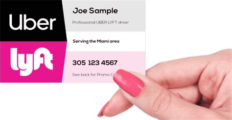 Uber Lyft New Logo Business Card Modern Design