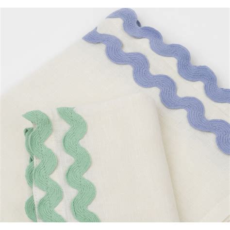 Colorful Ric Rac Fabric Napkins - Meri Meri Tableware | Maisonette