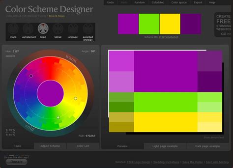 Tollgate Quilters Guild: Colour Scheme Designer 3