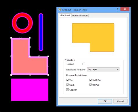 在板上操作基于对象的禁止布线区 Altium Designer 17 1 技术文档