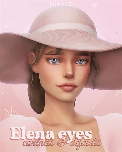 Elena Eyes Contacts And Defaults Miiko On Patreon Sims 4 Cc Eyes