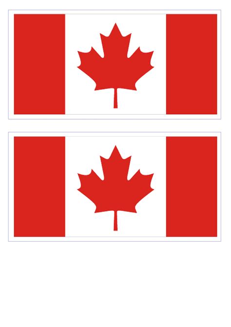 Printable Canadian Flag