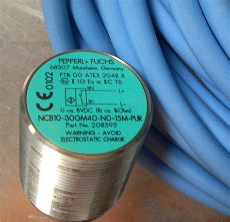 PEPPERL FUCHS NCB10 30GM40 N0 15M PUR INDUCTIVE PROXIMITY SENSOR EBay