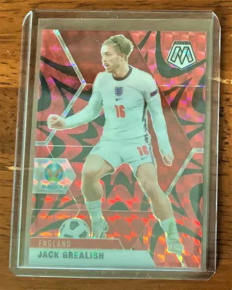 JACK GREALISH 2021 Panini Mosaic UEFA Euro Red Reactive Soccer 109