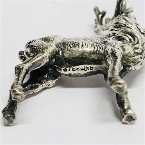 Sterling Silver Reindeer Figurine