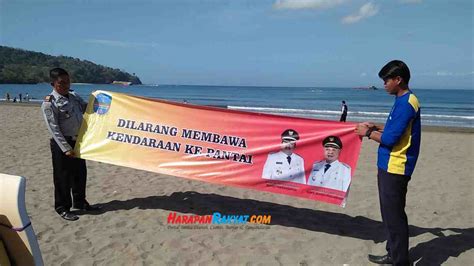 Penataan Pantai Pangandaran Dishub Pasang Rambu Rambu Larangan