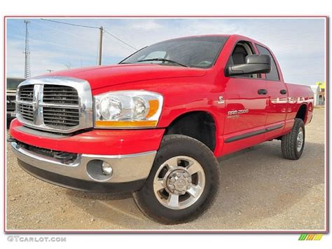 2006 Flame Red Dodge Ram 2500 SLT Quad Cab 4x4 78764121 Photo 12