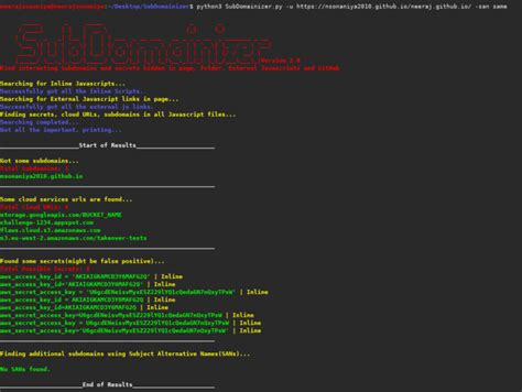 SubDomainizer Tool To Find Subdomains And Things Hidden GS