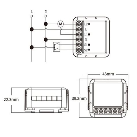 Interruttore Di Controllo Tuya Smart ZigBee Per Tapparelle E Persiane