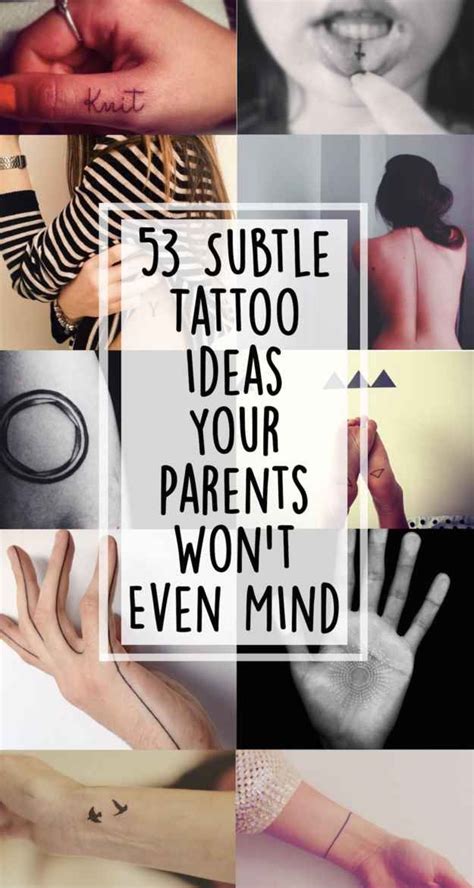 53 Subtle Tattoo Ideas Your Parents Won T Even Mind Piercing Tattoo