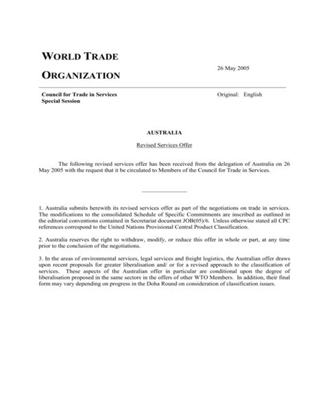 World Trade Department Of Foreign Affairs And Trade