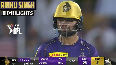 Kkr Vs Gt Ipl Highlights Kkr Vs Gt Aaj Ka Match Kaun Jita Rinku