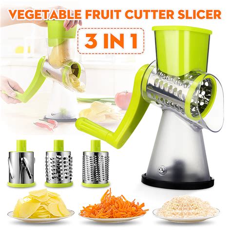 Manual Round Vegetable Cutter Slicer Potato Carrot Grater Kitchen Tools