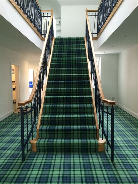 Maccallum Tartan Carpet Installation Designed Manufactured And