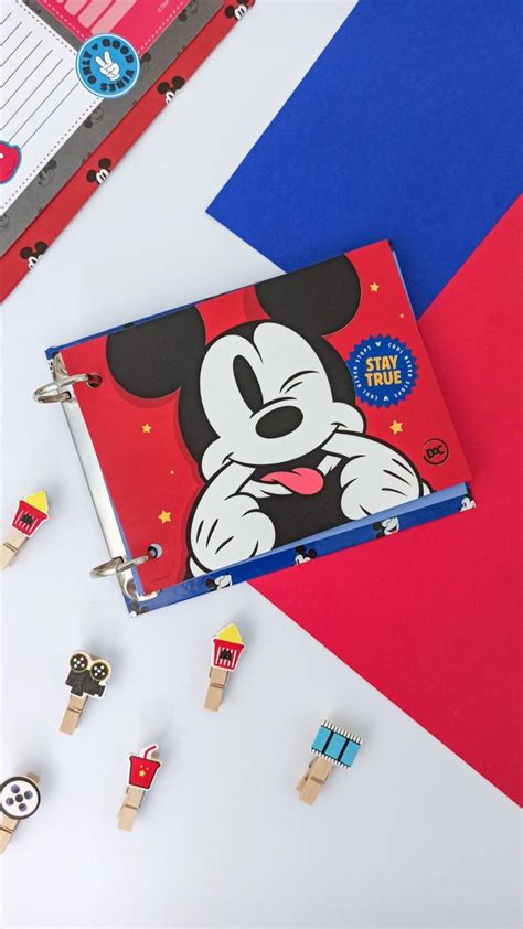 Mini Caderno Argolado Mickey Para Fichas Caderno Caderno Argolado