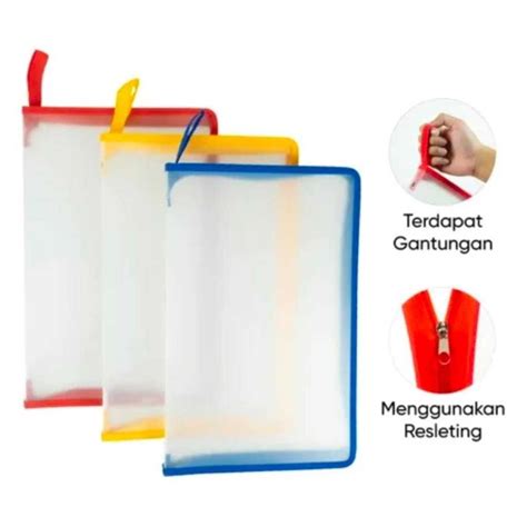 Jual 1 Pcs Map Zipper Map File Jala Seleting Zipper File Jenia