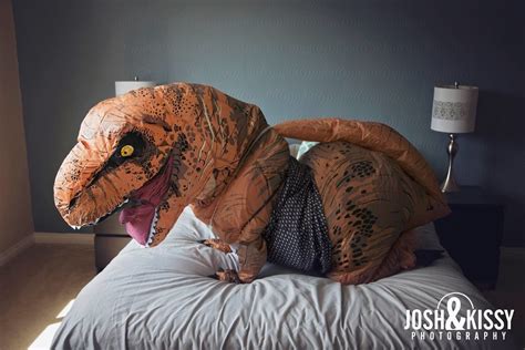 This Woman Did A Boudoir Shoot In A T. Rex Costume, And It'll Brighten ...