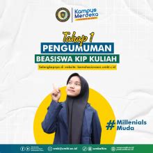 Pengumuman Penerimaan Beasiswa Kip Kuliah Universitas Muhammadiyah