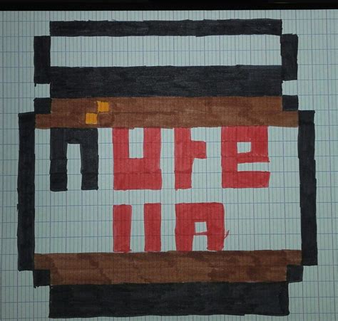 Pixel Art Hecho A Mano Como Dibujar Una Seta Nutella Arte Pixel Images