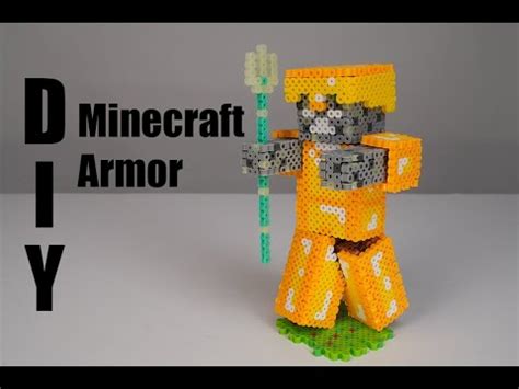 How To Make Perler Bead Minecraft Armor YouTube