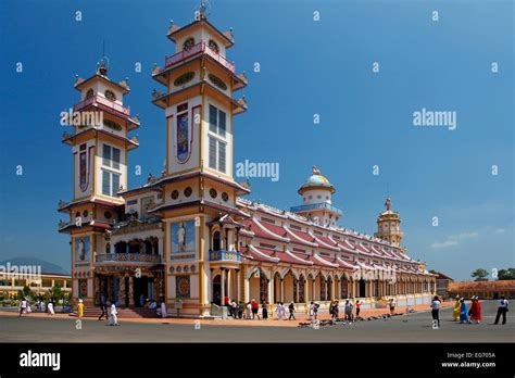 Cao Dai Temple In Tay Ninh Vietnam Stock Photo Alamy