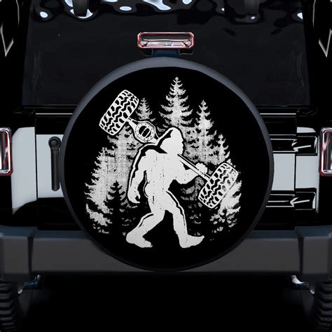 Funny Bigfoot Sasquatch Offroad Jeep Car Spare Tire Covers T For Ca