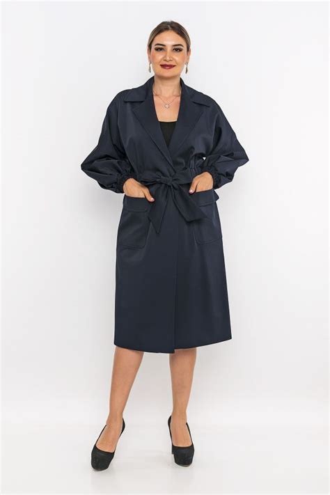 Renata 7283 DARK NAVYBLUE Women Trenchcoat Dosso Dossi