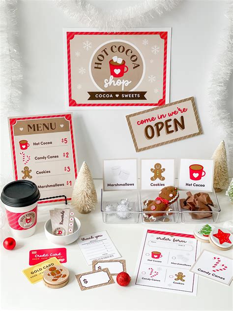 Hot Cocoa Shop Pretend Play Lela Paper Blog