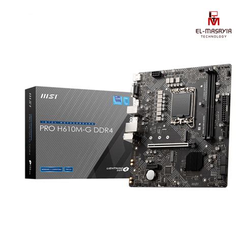 Msi Pro H M G Ddr Motherboard Elmasryatech