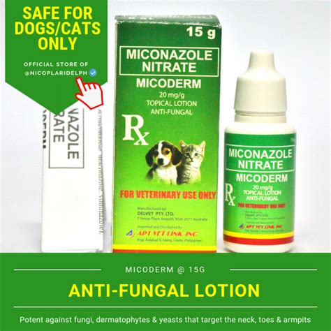 Micoderm Topical Anti fungal Ear and Skin Lotion for dogs and cats (15g ...
