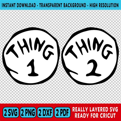 Thing 1 And Thing 2 Printable Template